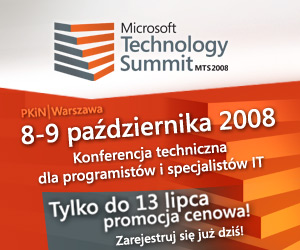 Rejestracja na MTS 2008 w promocyjnej cenie