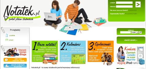 Notatek.pl – studencki portal wymiany informacji