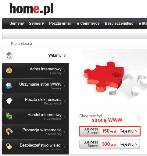 Załóż swoją witrynę