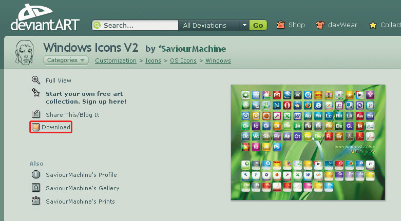 Ikony ponad standard