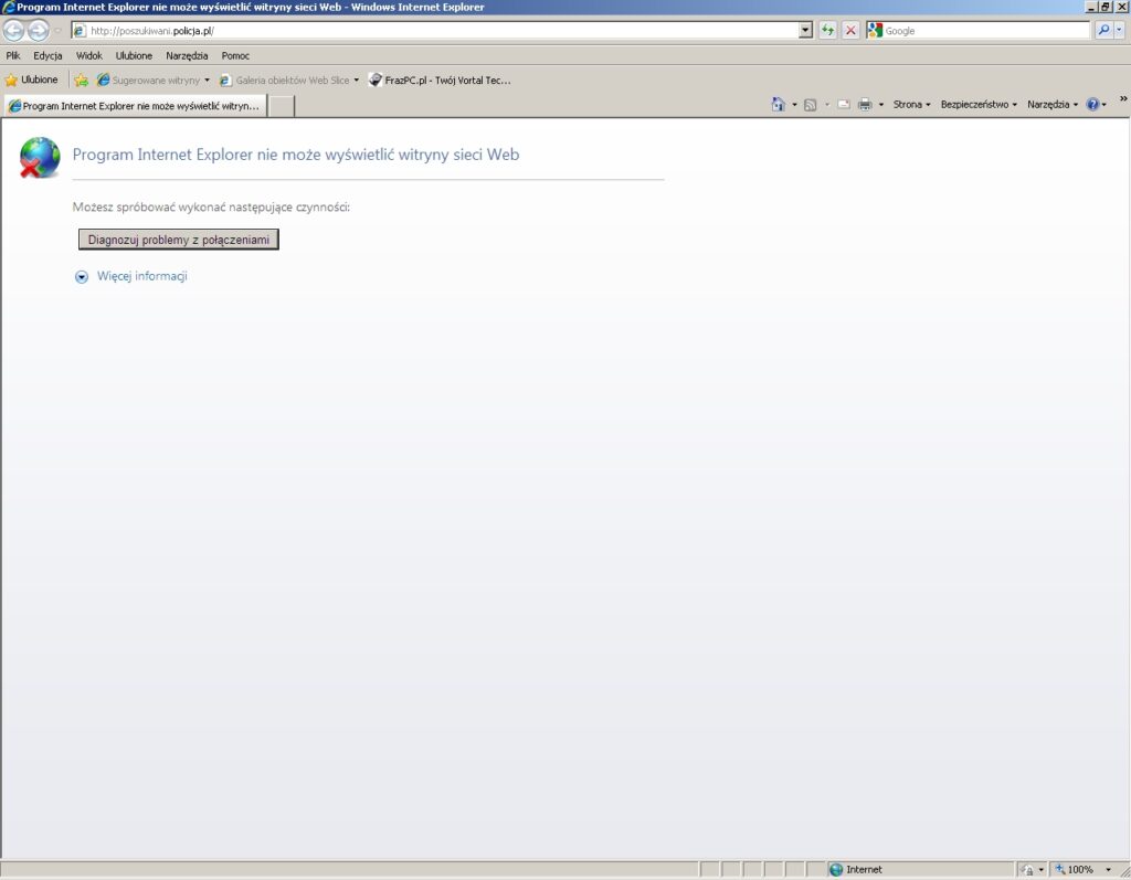 Falstart policyjnych portali