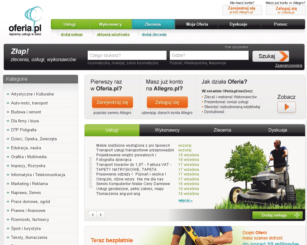 Zlecenia i usługi