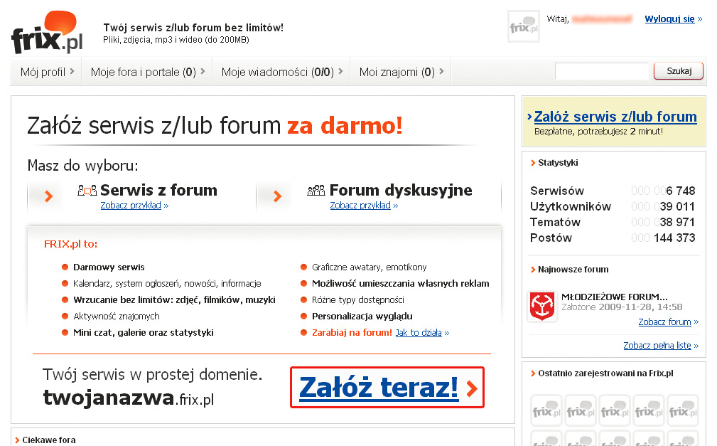 Forum dyskusyjne i księga gości