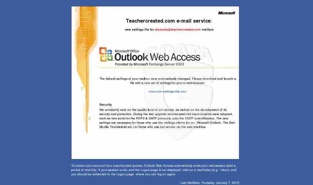 Nie daj się oszukać – phishing Outlook
