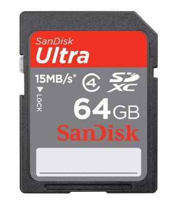 Premiera nowej 64 gigabajtowej SanDisk Ultra SDXC karty SD
