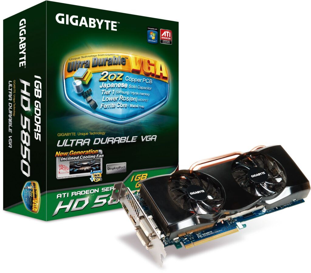 Nowe karty graficzne z serii  Gigabyte Ultra Durable VGA Radeon HD 5800