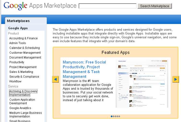 Apps Marketplace – nowy sklep Google z aplikacjami