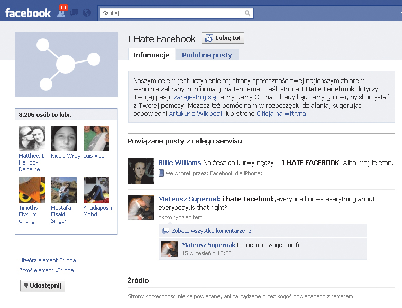 Facebook ma wrogów