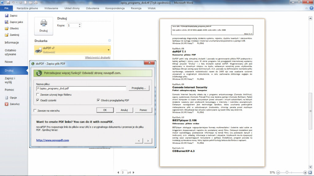 Kalendarz programów 2011 – październik