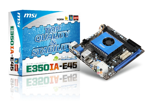 E350IA-E45 – domowa platforma multimedialna od MSI