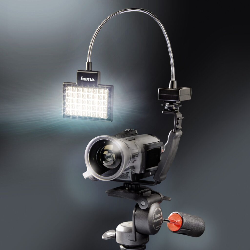 Mobilne podświetlenie LED do lustrzanki