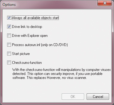 Autostart z pamięci USB