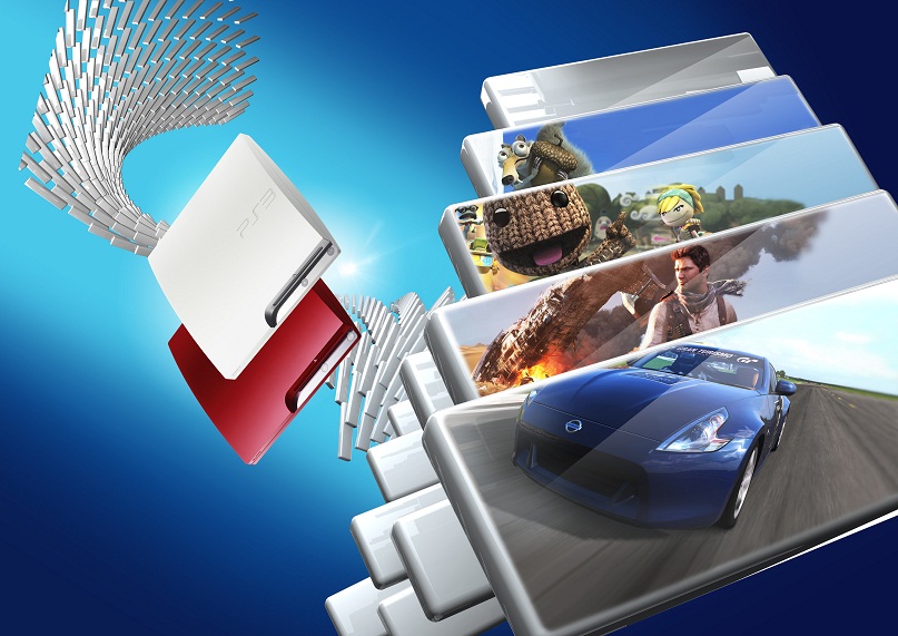 Biało-czerwone barwy PlayStation 3