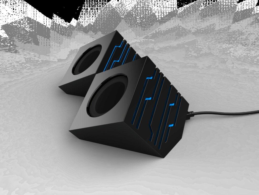 Kompaktowe głośniki Maven na USB