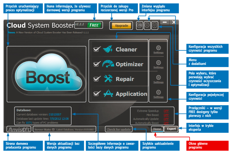 Chmura czyszcząca okienka