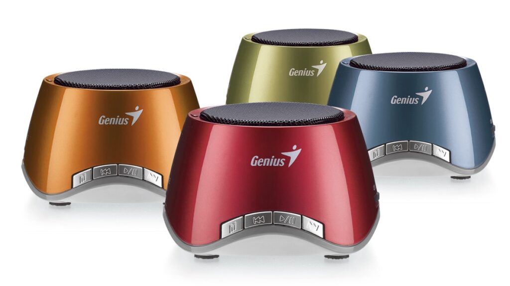 Przenośny głośnik Genius z wbudowanym odtwarzaczem muzyki