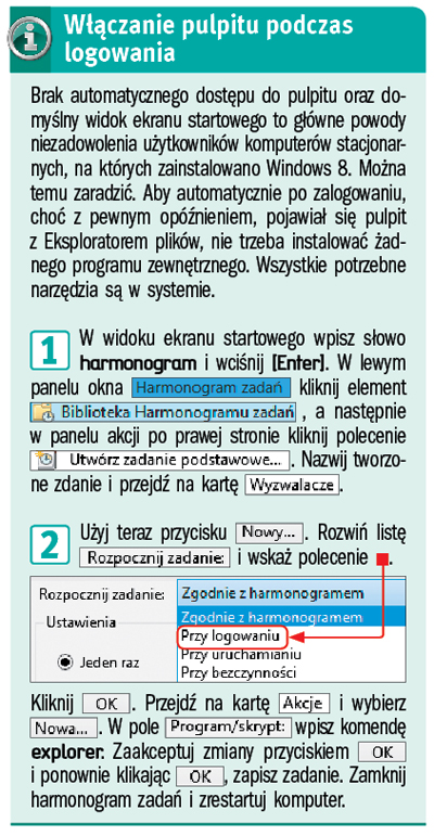 Sztuczki z Eksploratorem w tle