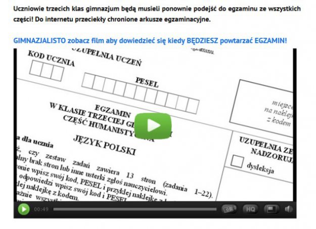 Oszustwa na Facebooku – egzamin gimnazjalny i kibic Zagłębia