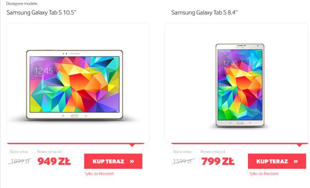 Promocja GALAXY Tab S
