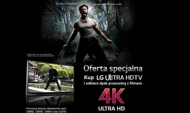 Film „Wolverine” 4K do telewizorów LG