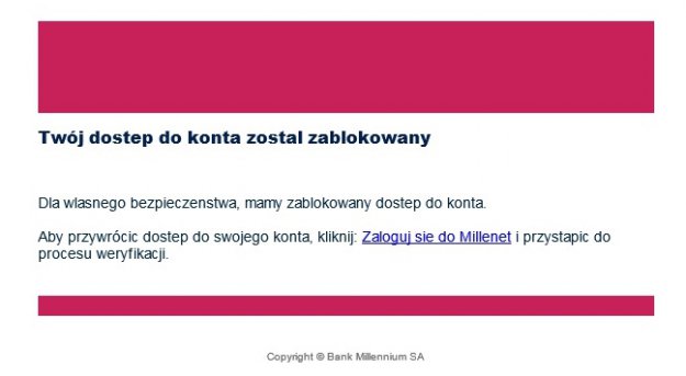 Dostęp do konta został zablokowany – uważaj
