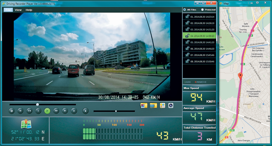 Test wideorejestratorów samochodowych