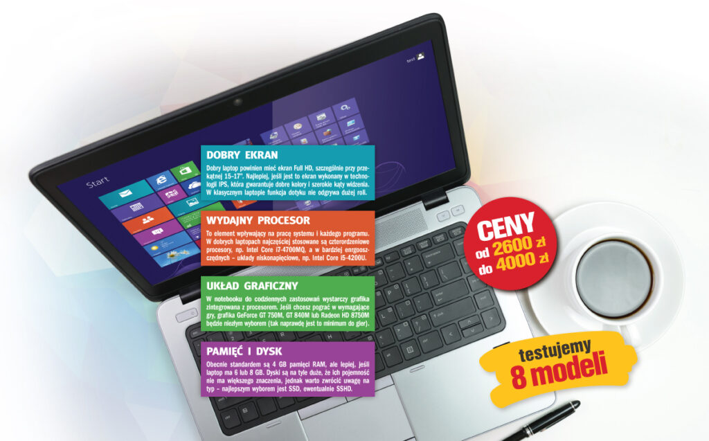 Test notebooków – mobilny desktop