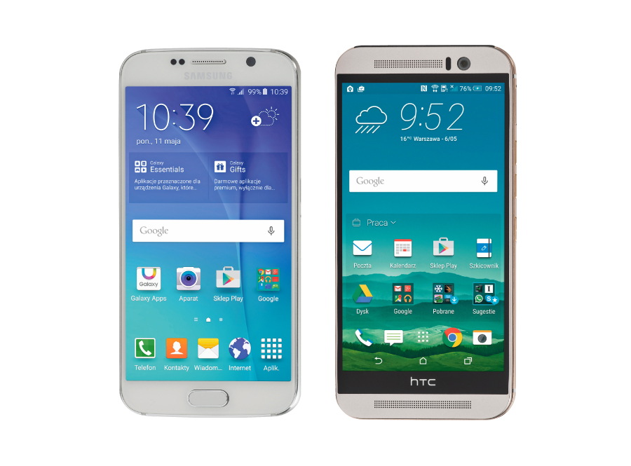 HTC One M9 i Samsung Galaxy S6 – Pojedynek smartfonów