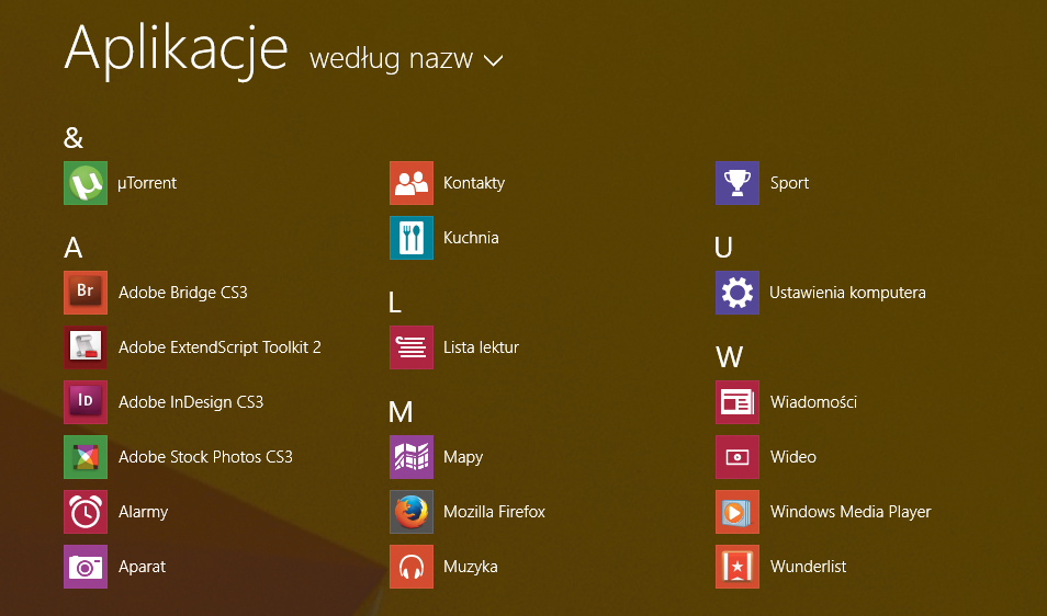 Dopasowywanie interfejsów