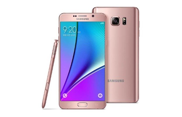 Galaxy Note 5 w kolorze różowego złota