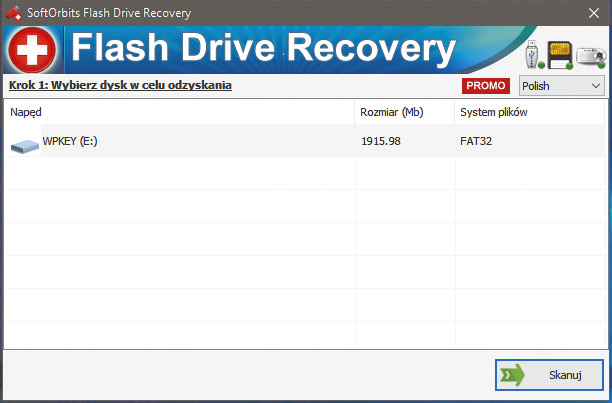 Odzyskaj pliki z pendrivea