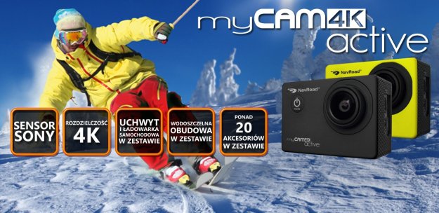 NavRoad myCAM 4K Active – uniwersalna kamera