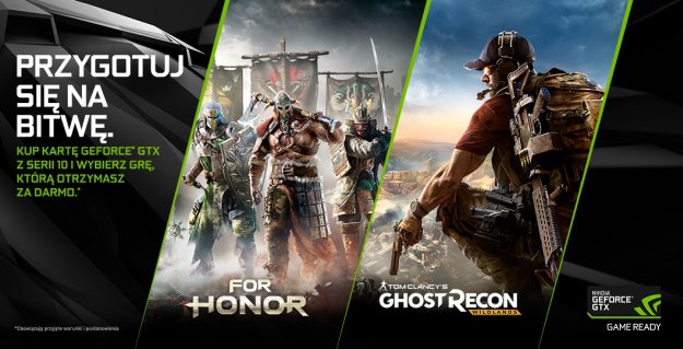 Gra For Honor lub Ghost Recon Wildlands za darmo z kartami NVIDIA