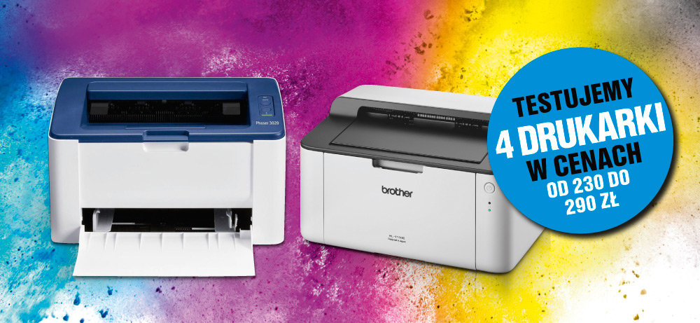 Test tanich monochromatycznych drukarek laserowych