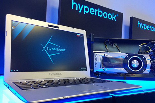 Hyperbook N13 z zewnętrzną kartą NVIDIA GTX1080Ti