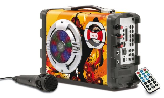 Przenośny zestaw karaoke firmy Manta