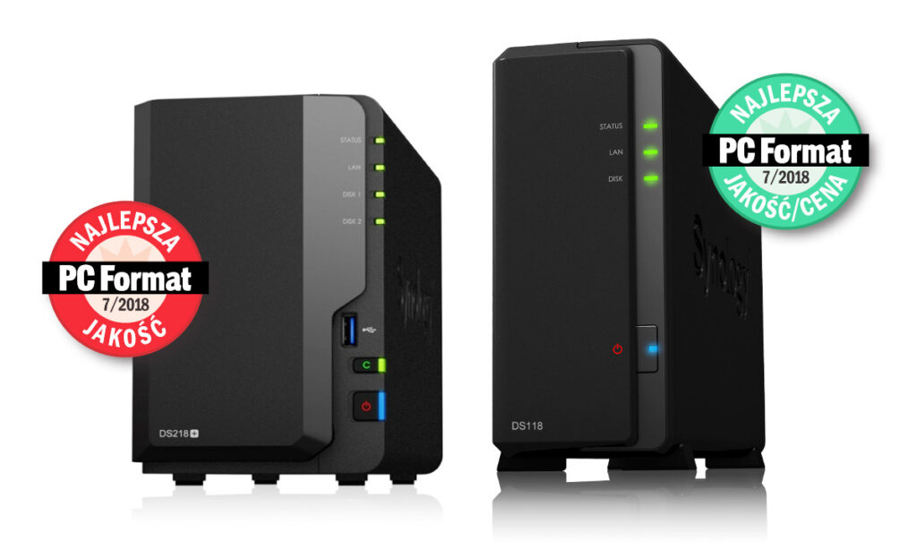 Synology DS218+ oraz DS118 – test dysków sieciowych