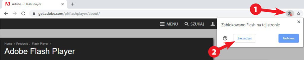 Jak włączyć Flash w Chrome 76
