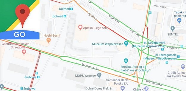 Usprawnione Mapy Google’a