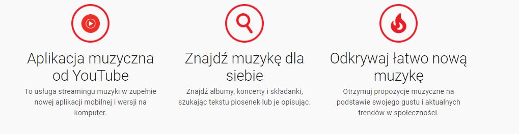 Funkcje w YouTube Music