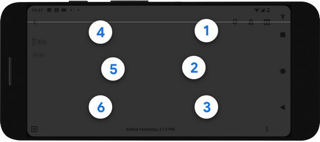 Androidowa klawiatura Braille’a