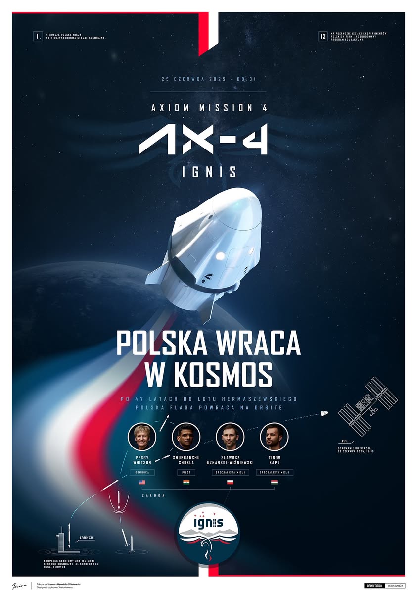 Plakat opracowany przez Adama Jesionkiewicza