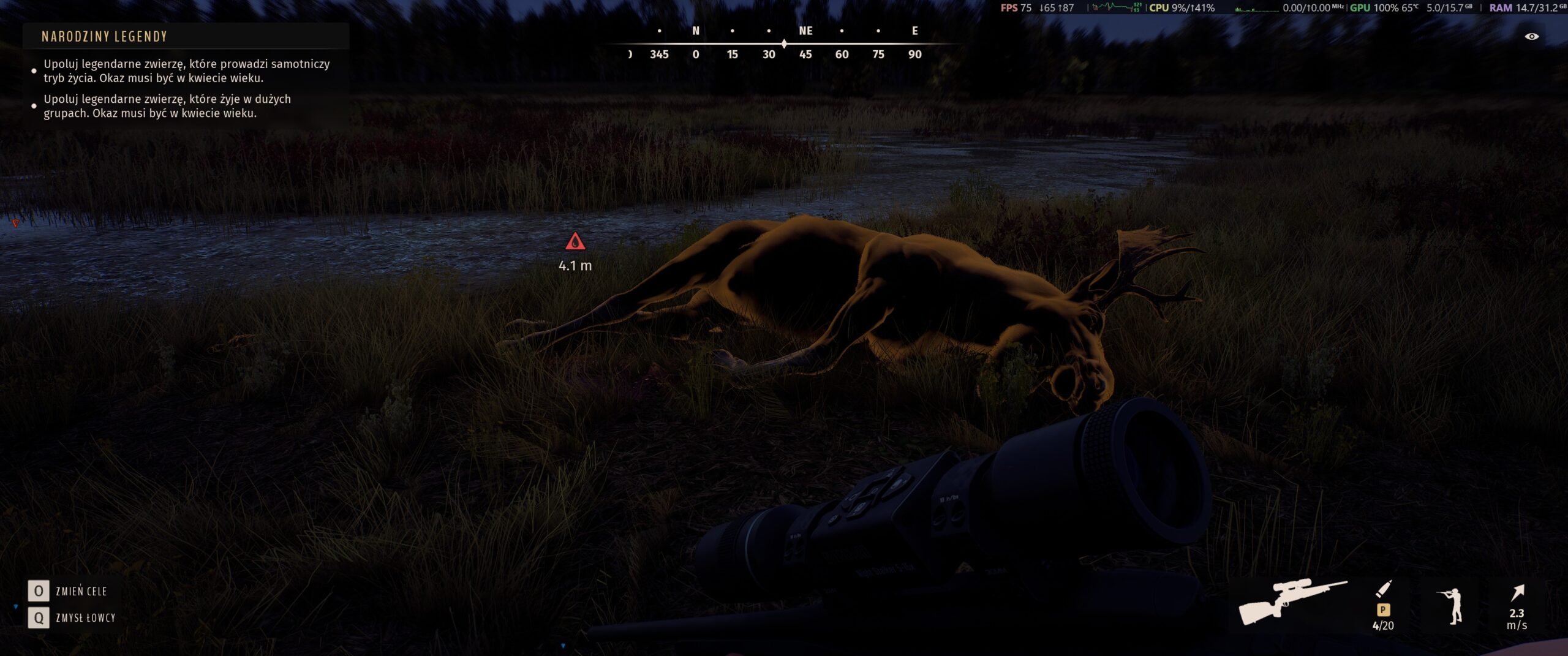 Nakładka Monitor wydajności Steam w grze