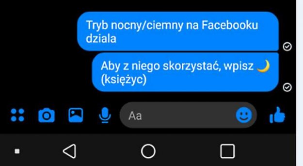 Jak uruchomić tryb nocny w Facebook Messengerze?