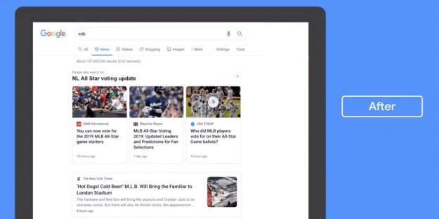 Google wprowadza zmiany wizualne sekcji Wiadomości wyszukiwarki