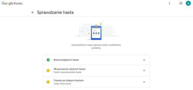 Sprawdzanie haseł w przeglądarce Chrome