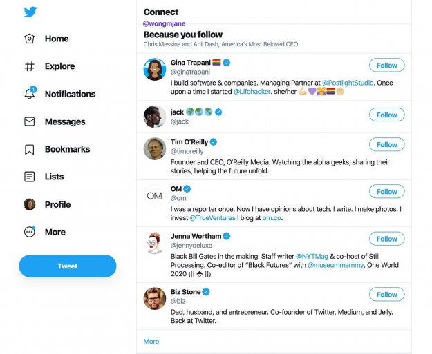 Desktopowa wersja Twittera z nowym rozszerzeniem