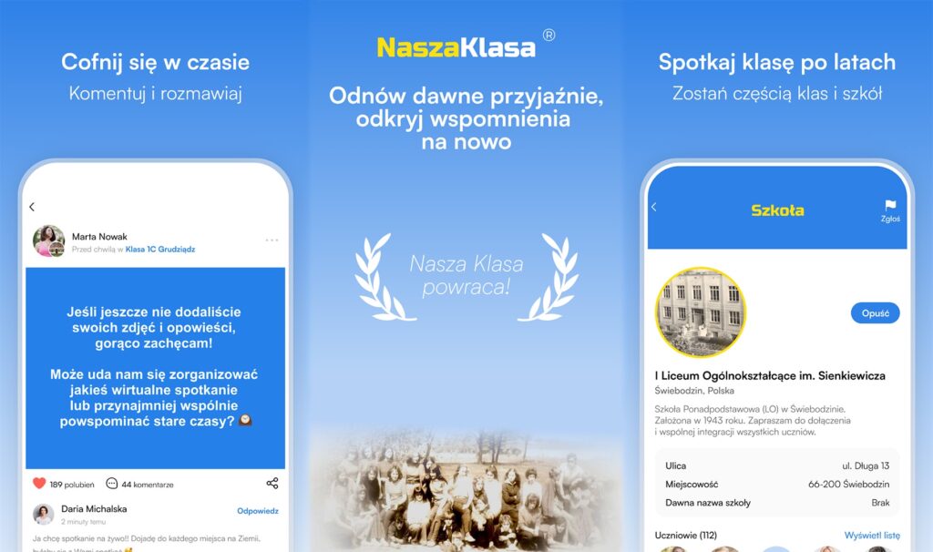Nasza Klasa wróciła. Serwis sprzed lat stał się aplikacją mobilną
