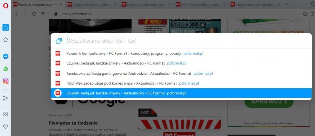Opera: Instagram plus drobiazgi