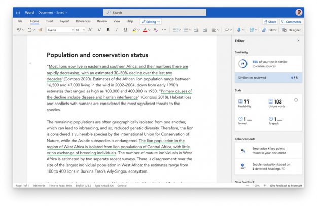 Edytor Microsoftu uchroni przed plagiatem